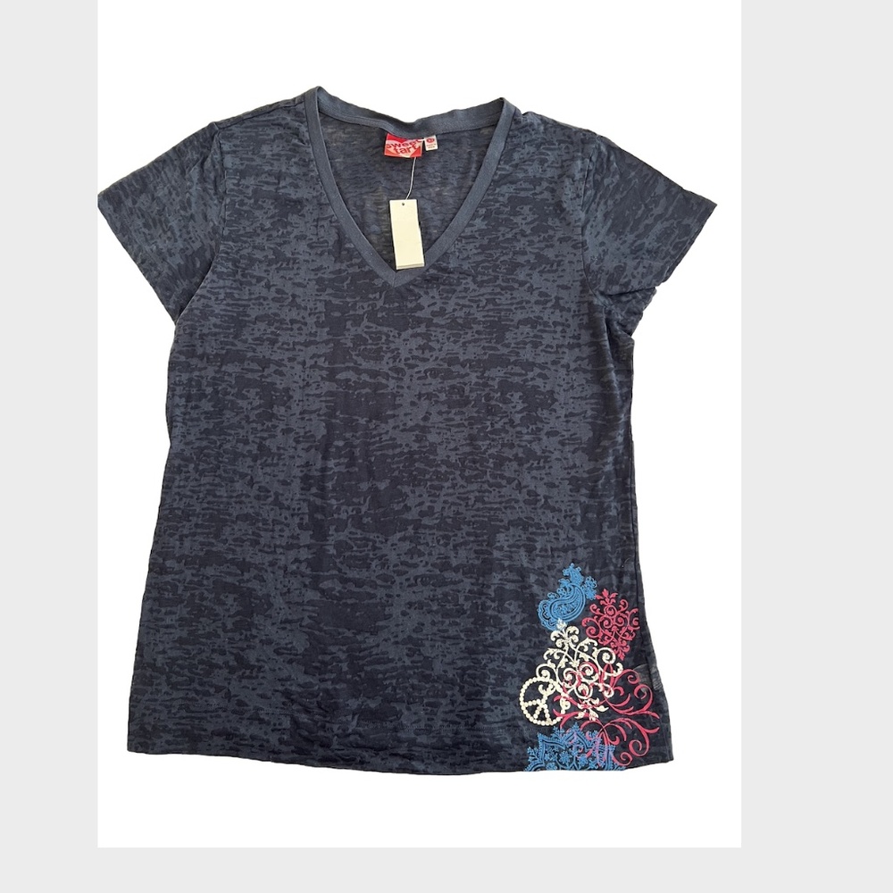 NWT Sweet Tart  V Neck Sleepwear T-Shirt Tee Size XL